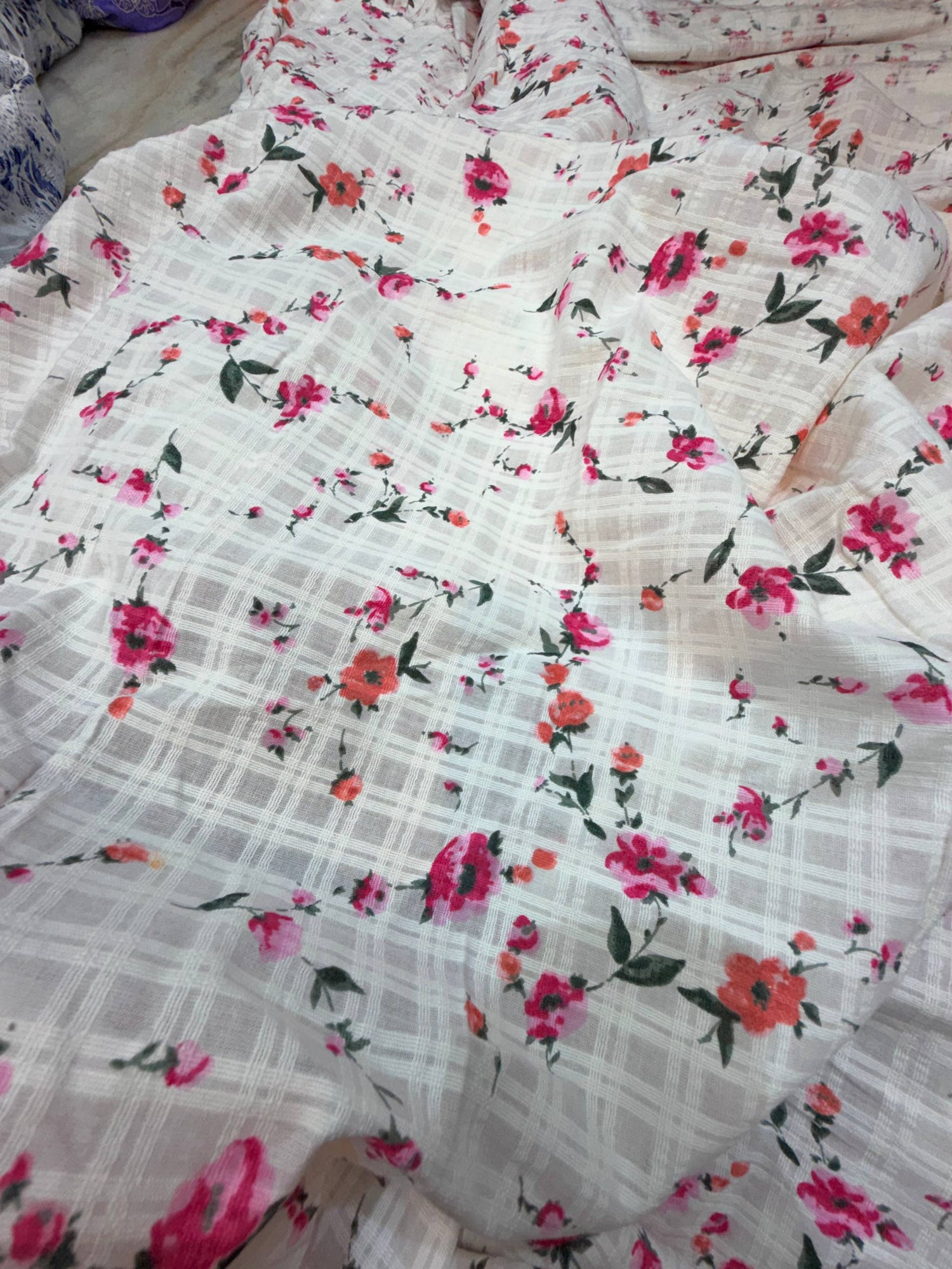 Most Premium Pure Mul Cotton Dobby  FABRIC PRINTED (Big WIDTH!!)