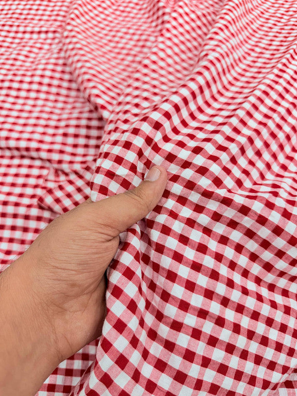 Most Premium Pure Sher Shakkar Cotton Checks PRINT (Big WIDTH!!)