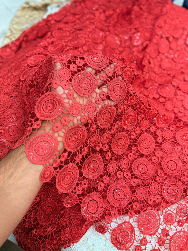 Most Premium Pure Imported Crosia Sequin FABRIC (Big WIDTH!!)
