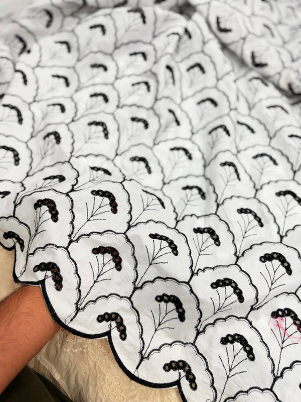 Most Premium Pure Cotton Hakuba Chikankari Fabric