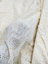 Most Premium Pure Cotton Hakuba Chikankari Fabric (Big WIDTH!!) (Dyeable Also)