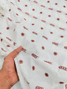 Most Premium Pure Fine Thread Embroidery On Cotton FABRIC (Big WIDTH!!)