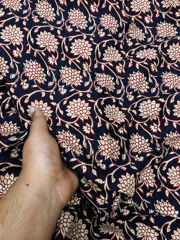 Most Premium BRANDED Pure Gajji Silk PRINTED FABRIC (Big WIDTH!!)
