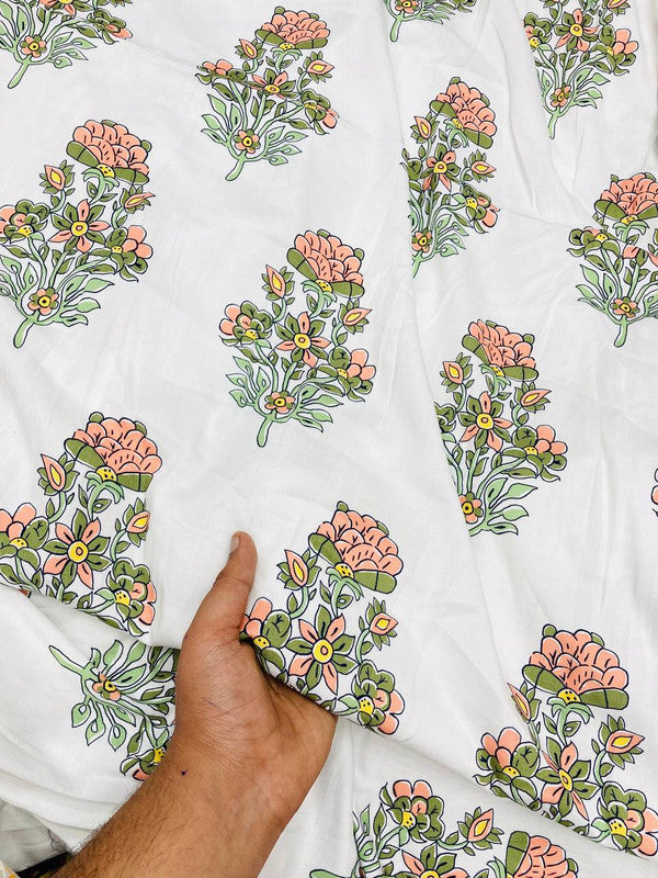 Most Premium BRANDED Pure Modal Cotton PRINTED FABRIC (Big WIDTH!!)