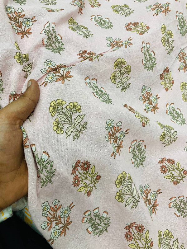 Most Premium BRANDED Pure LINEN Cotton PRINTED FABRIC (Big WIDTH!!)