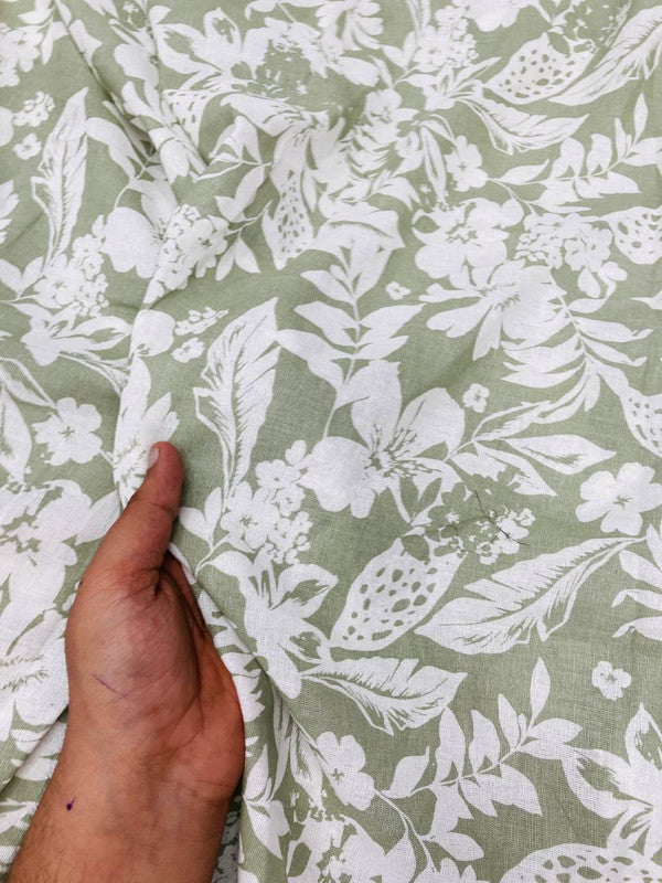 Most Premium BRANDED Pure LINEN Cotton PRINTED FABRIC (Big WIDTH!!)