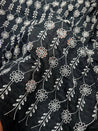 Most Premium Pure Dobby Cotton Hakuba Chikankari Fabric (Big WIDTH!!)