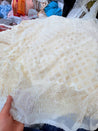 Most Premium BRANDED Mukaish Work Pure Georgette Dyeable FABRIC (Big WIDTH!!)