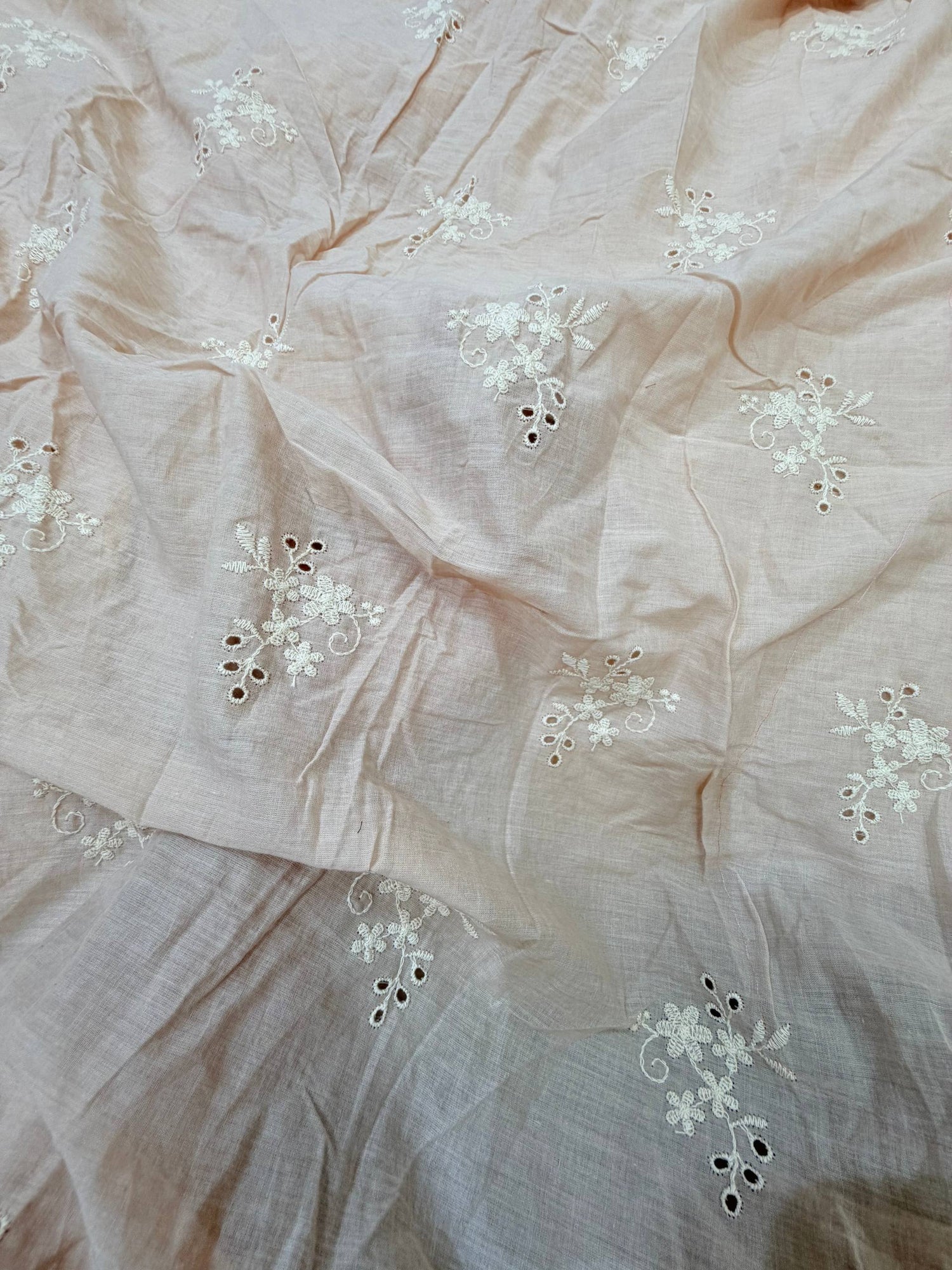 Most Premium Pure Mul Cotton Hakuba Chikankari Fabric (Big WIDTH!!)