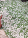 Premium Fine Hakuba Chikankari Embroidery On Pure Modal Cotton PRINTED FABRIC (Big WIDTH!!)