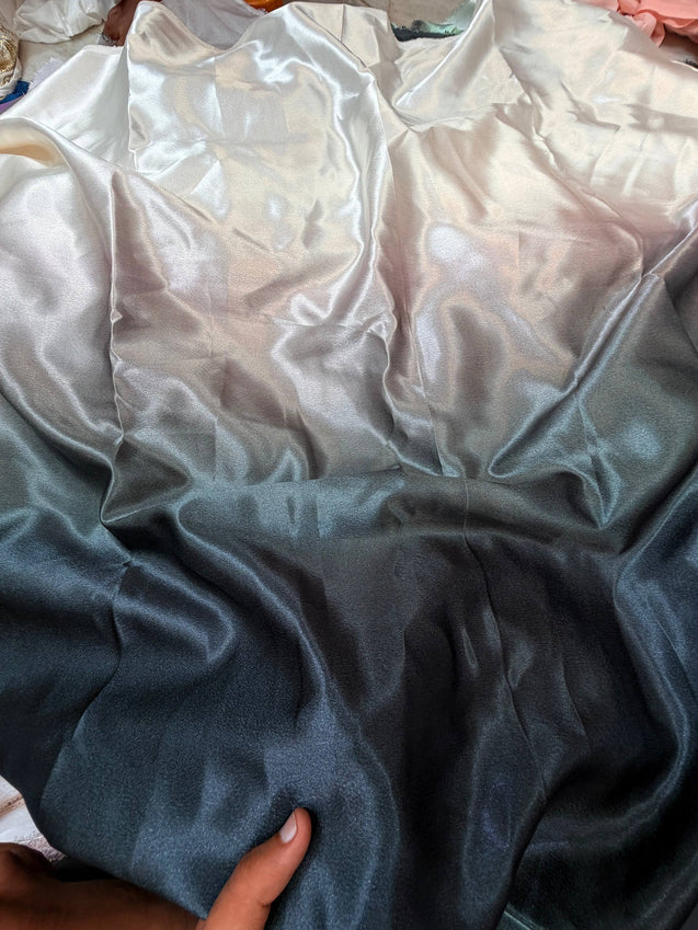 Most Premium Pure Modal Satin Fabric OMBRE Printed
