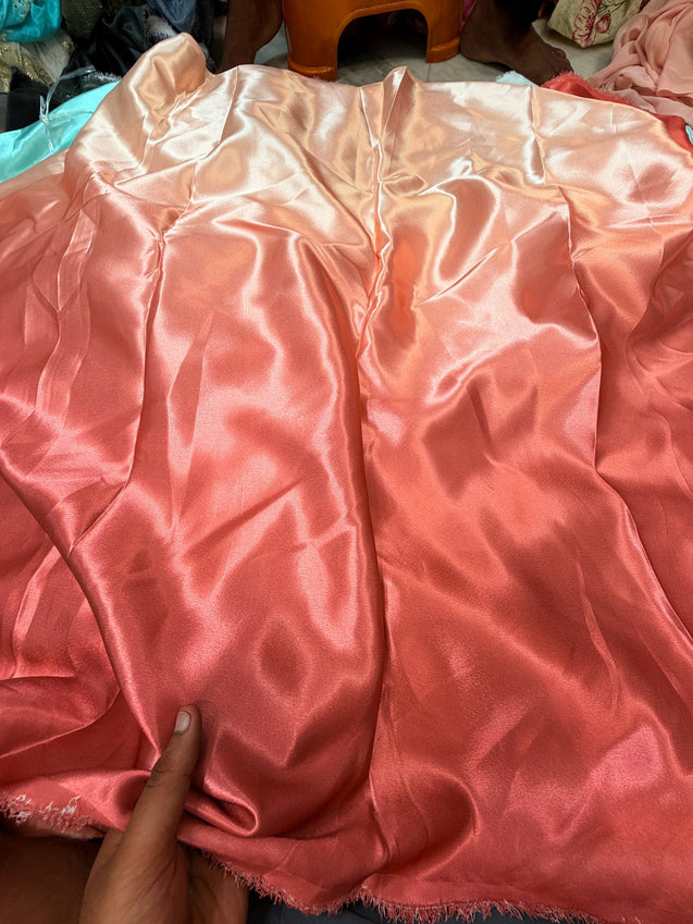 Most Premium Pure Modal Satin Fabric OMBRE Printed