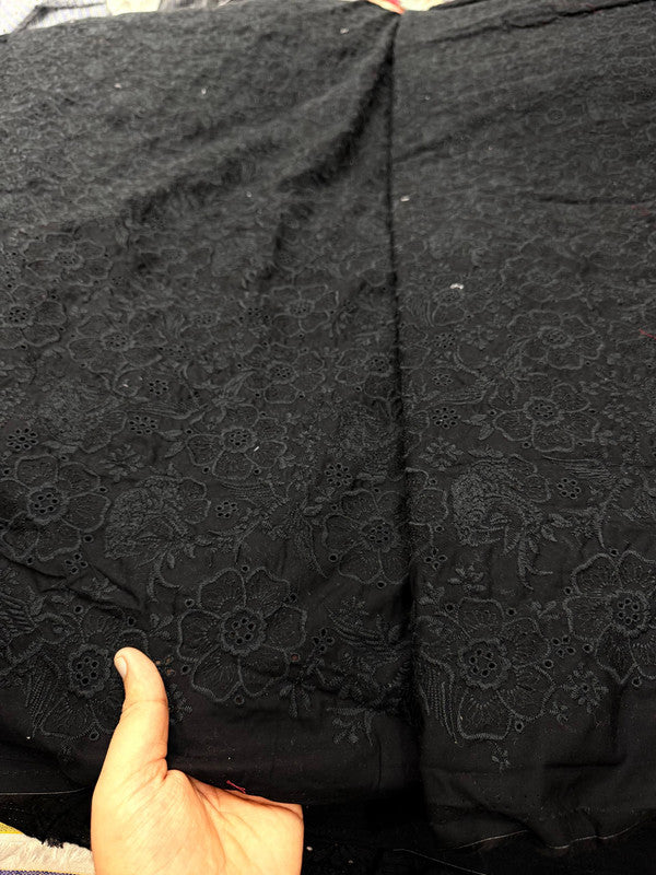 Most Premium Pure Cotton Hakuba Chikankari Fabric (Big WIDTH!!)