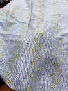 Most Premium Pure Cotton Hakuba Chikankari Strpes Fabric (Big WIDTH!!)