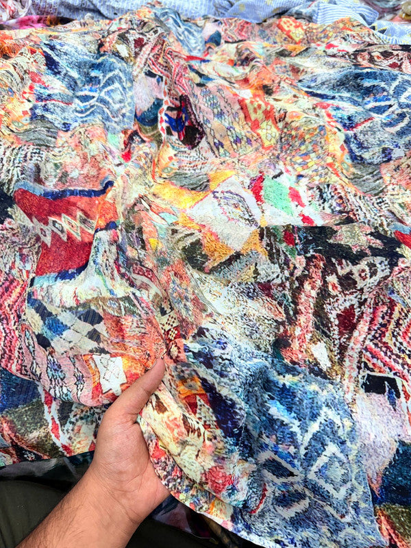 Most Premium BRANDED Pure Georgette PRINTED FABRIC (Big WIDTH!!)
