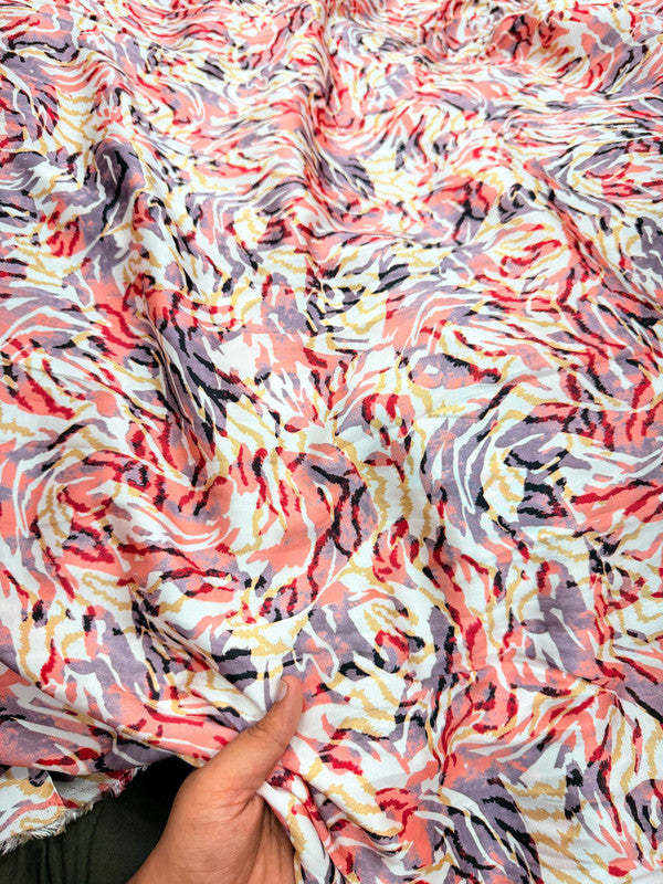 Most Premium BRANDED Pure Muslin Cotton PRINTED FABRIC (Big WIDTH!!)
