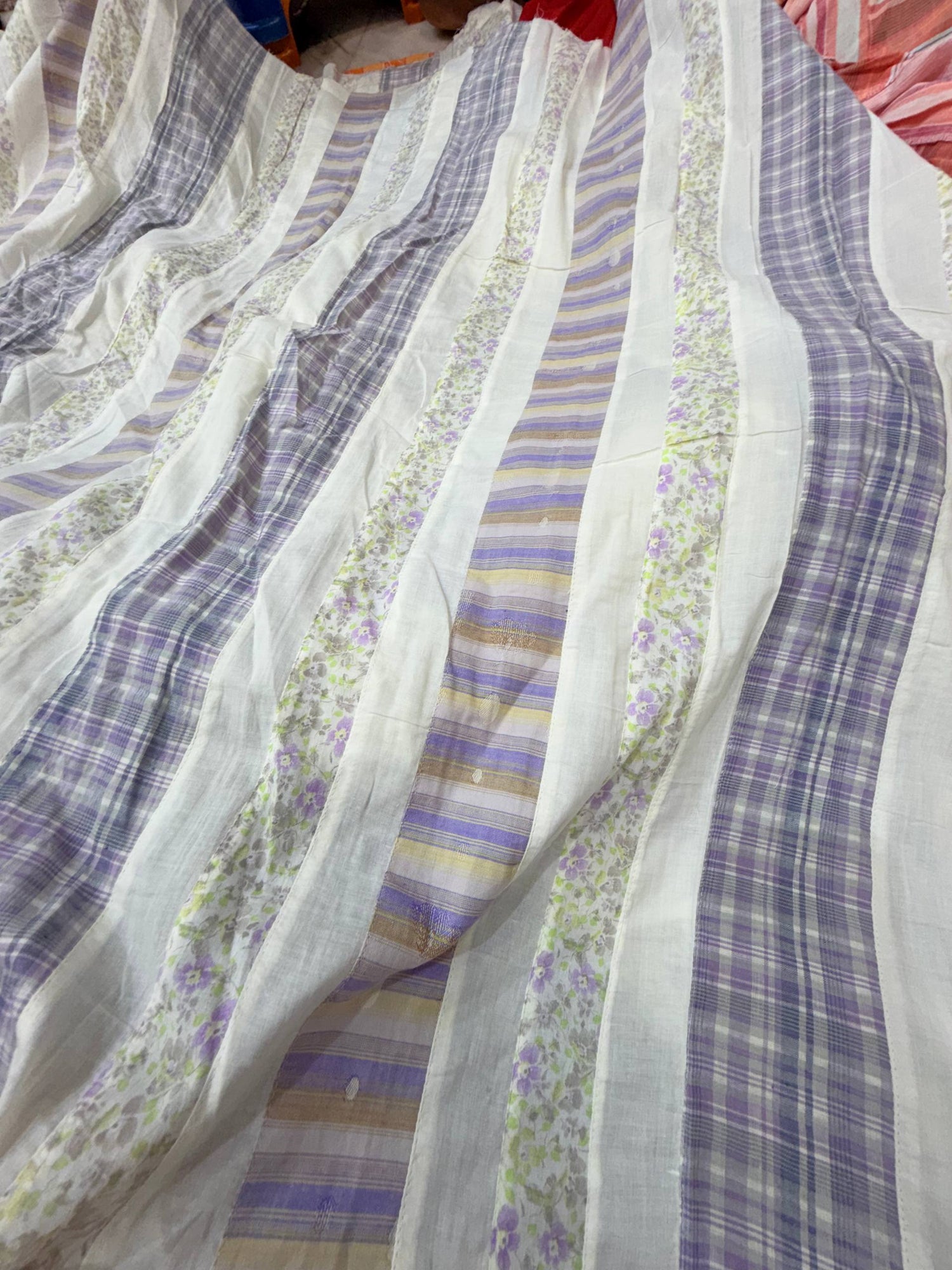 Most Premium Pacth Work Embroidery Pure Cotton FABRIC