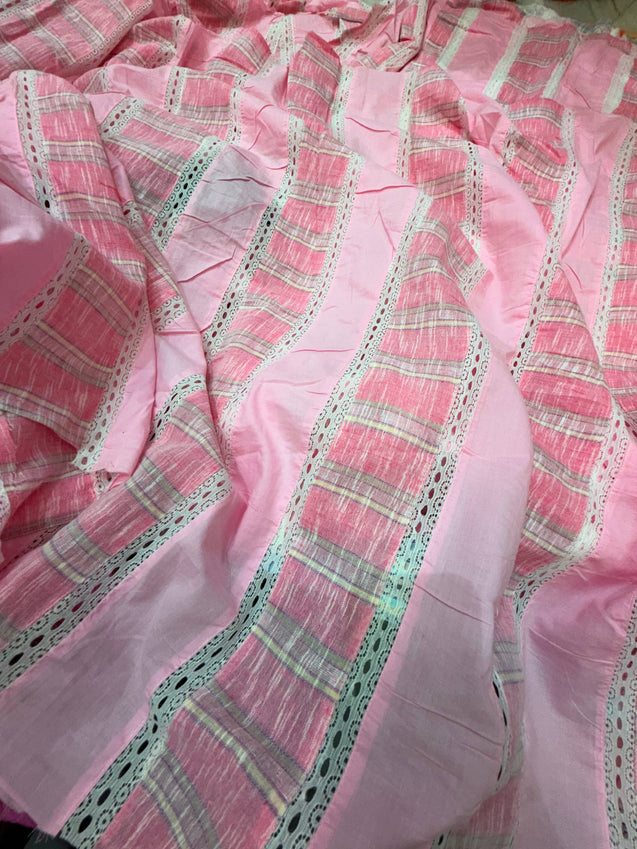 Most Premium Pacth Work Embroidery Pure Cotton FABRIC