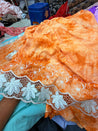 Premium Fine GPO LACEWORK Hakuba Chikan Work On Pure Cotton FABRIC (Big WIDTH!!)