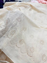 Most Premium Pure Cotton Hakuba Chikankari Fabric (Big WIDTH!!)