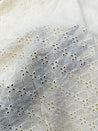 Most Premium Pure Cotton Hakuba Chikankari Fabric (Big WIDTH!!) (Dyeable Also)
