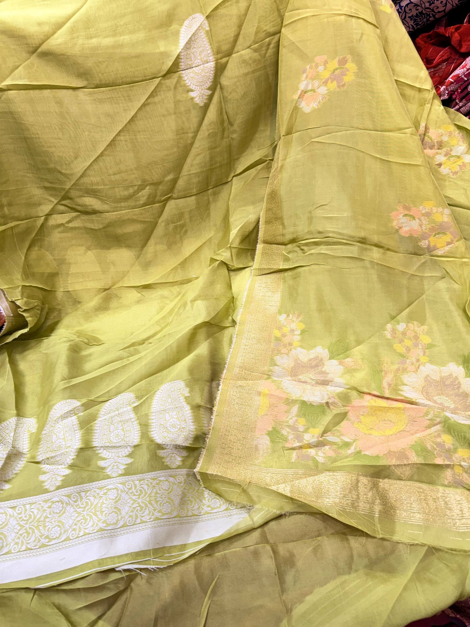 Most Premium Branded Pure Silk Kurta With Dupatta Set
