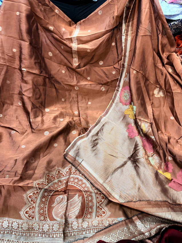 Most Premium Branded Pure Silk Kurta With Dupatta Set