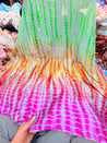 Most Premium Satin Georgette Tie&Dye FABRIC