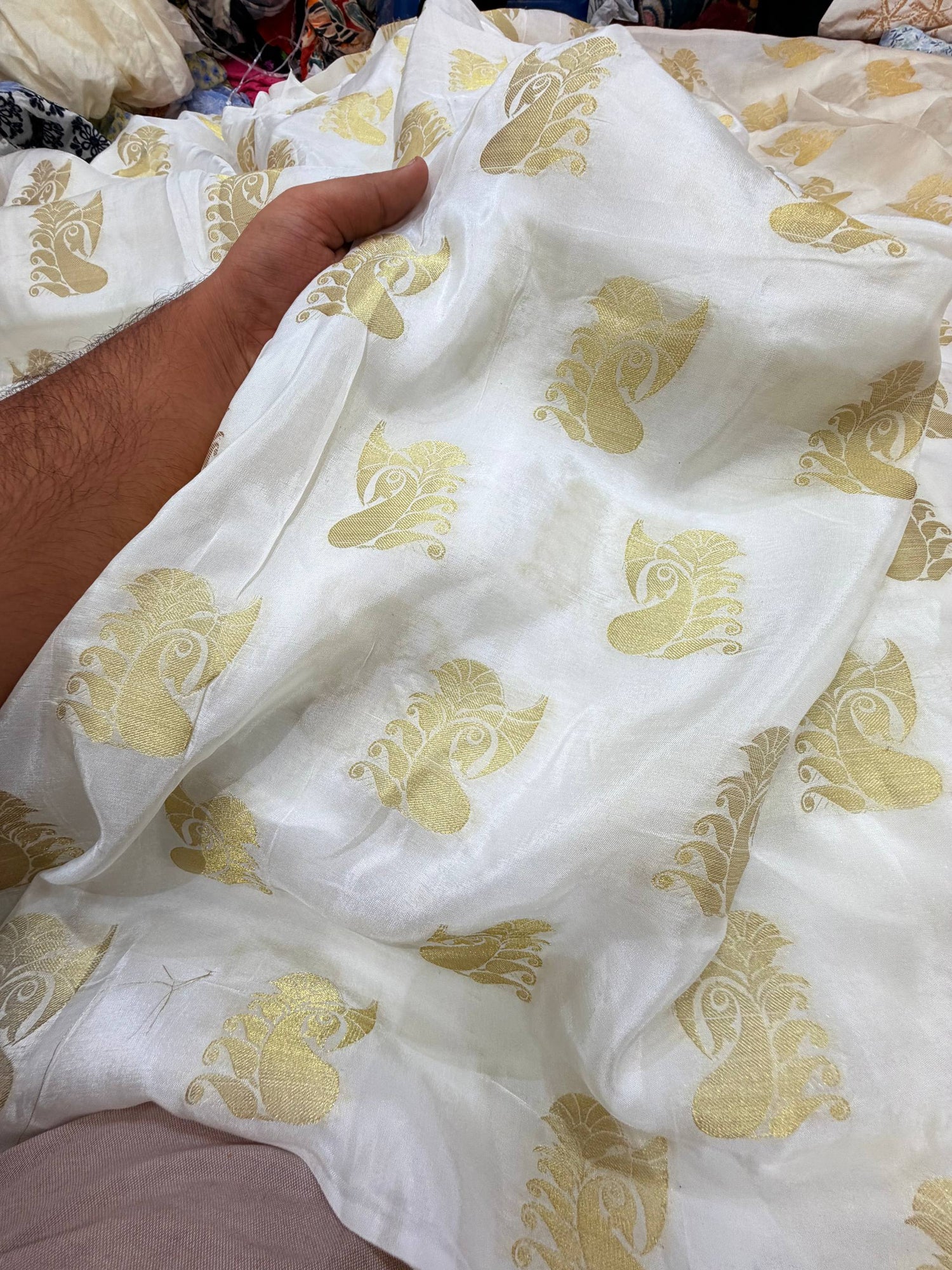 Most Premium Pure Silk Zari Work (Dyeable Also)