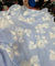 Most Premium Pure Fine Thread Embroidery On Stripes Cotton FABRIC (Big WIDTH!!)