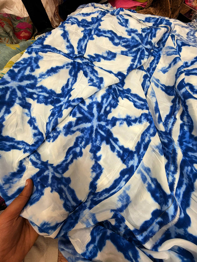 Most Premium BRANDED Pure Natural CREPE PRINTED FABRIC