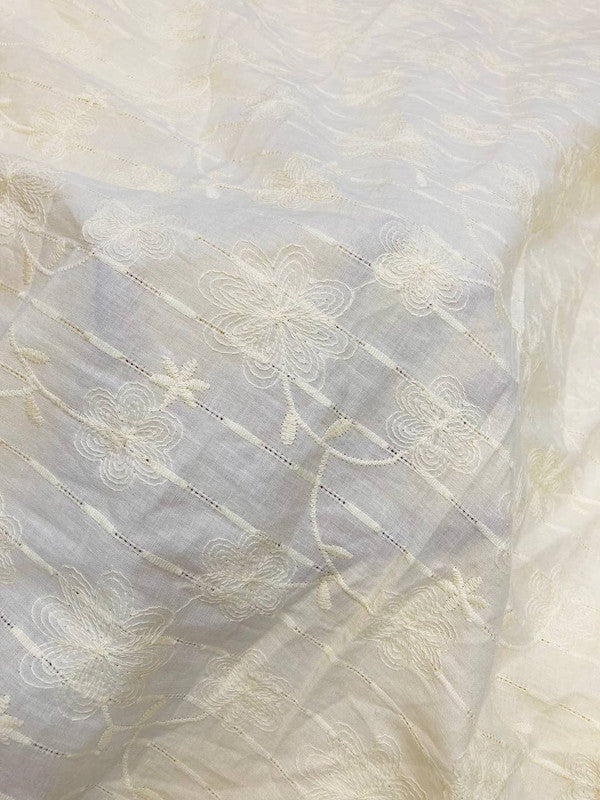 Most Premium Fine Thread Embroidery On Pure Cotton FABRIC (Big WIDTH!!)