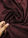 Most Premium Pure Modal Cotton Satin FABRIC (Big WIDTH!!) - BROWN