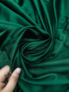 Most Premium Pure Modal Cotton Satin FABRIC (Big WIDTH!!) - Mehndi GREEN