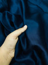 Most Premium Pure Modal Cotton Satin FABRIC (Big WIDTH!!) - DARK BLUE