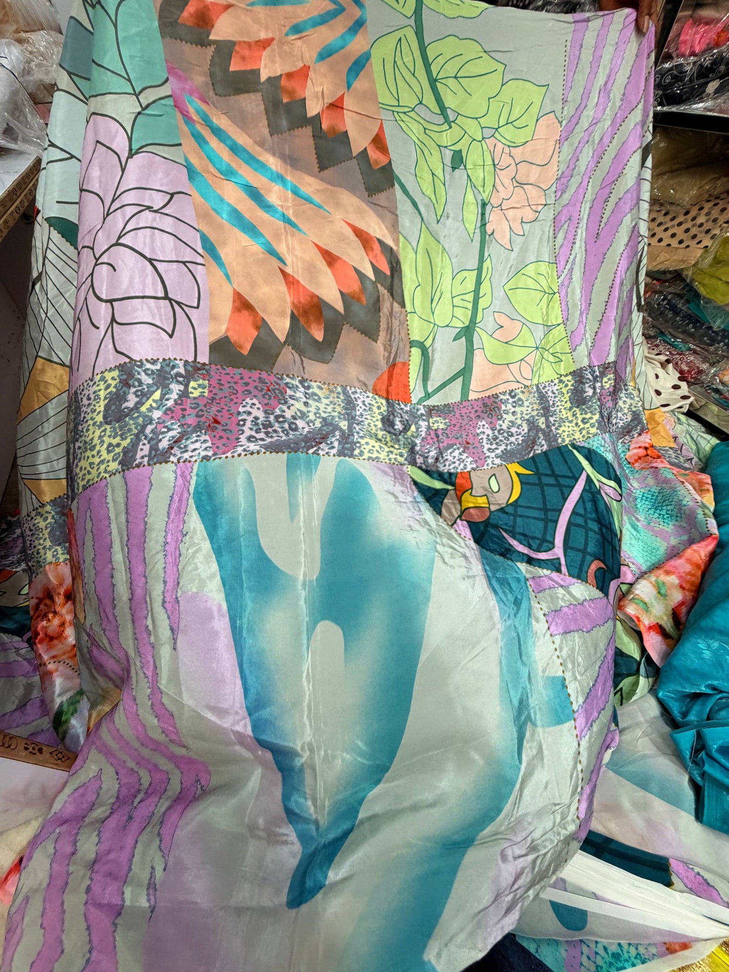 Most Premium BRANDED Pure Natural CREPE PRINTED FABRIC