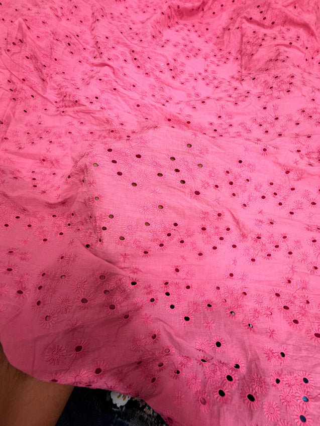 Most Premium Pure Cotton Hakuba Chikankari Fabric