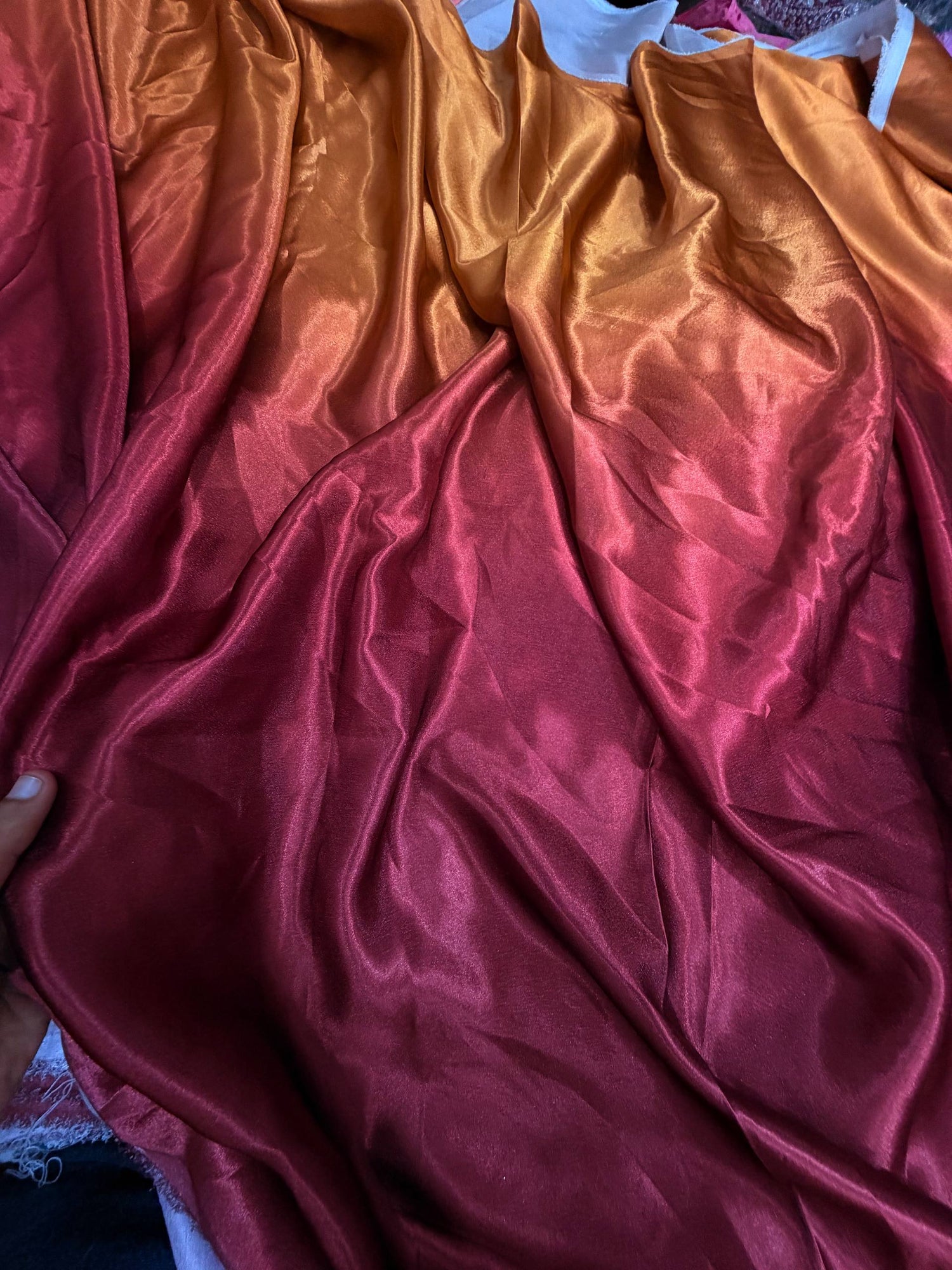 Most Premium Pure Modal Satin Fabric OMBRE Printed