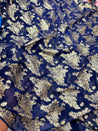 Most Premium Fine Zari Weaving On Pure Georgette FABRIC