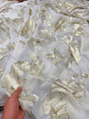 Most Premium Fine Zari Weaving On Pure Georgette FABRIC (Dyeable Also)