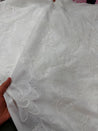Premium Fine 3D Dori Work With Chikan On Pure Cotton FABRIC (Dyeable Also)