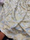 Most Premium Fine Zari Weaving On Pure Georgette FABRIC (Dyeable Also) (Big WIDTH!!)