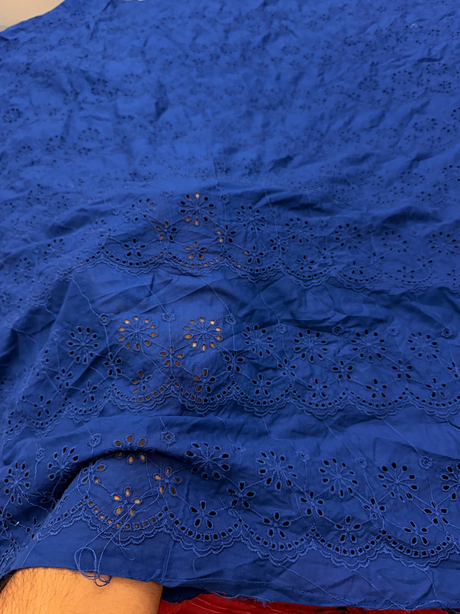 Most Premium Pure Cotton Hakuba Chikankari Fabric (Big WIDTH!!)
