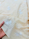 Most Premium Pure Dobby Cotton Chikankari Fabric (Big WIDTH!!)