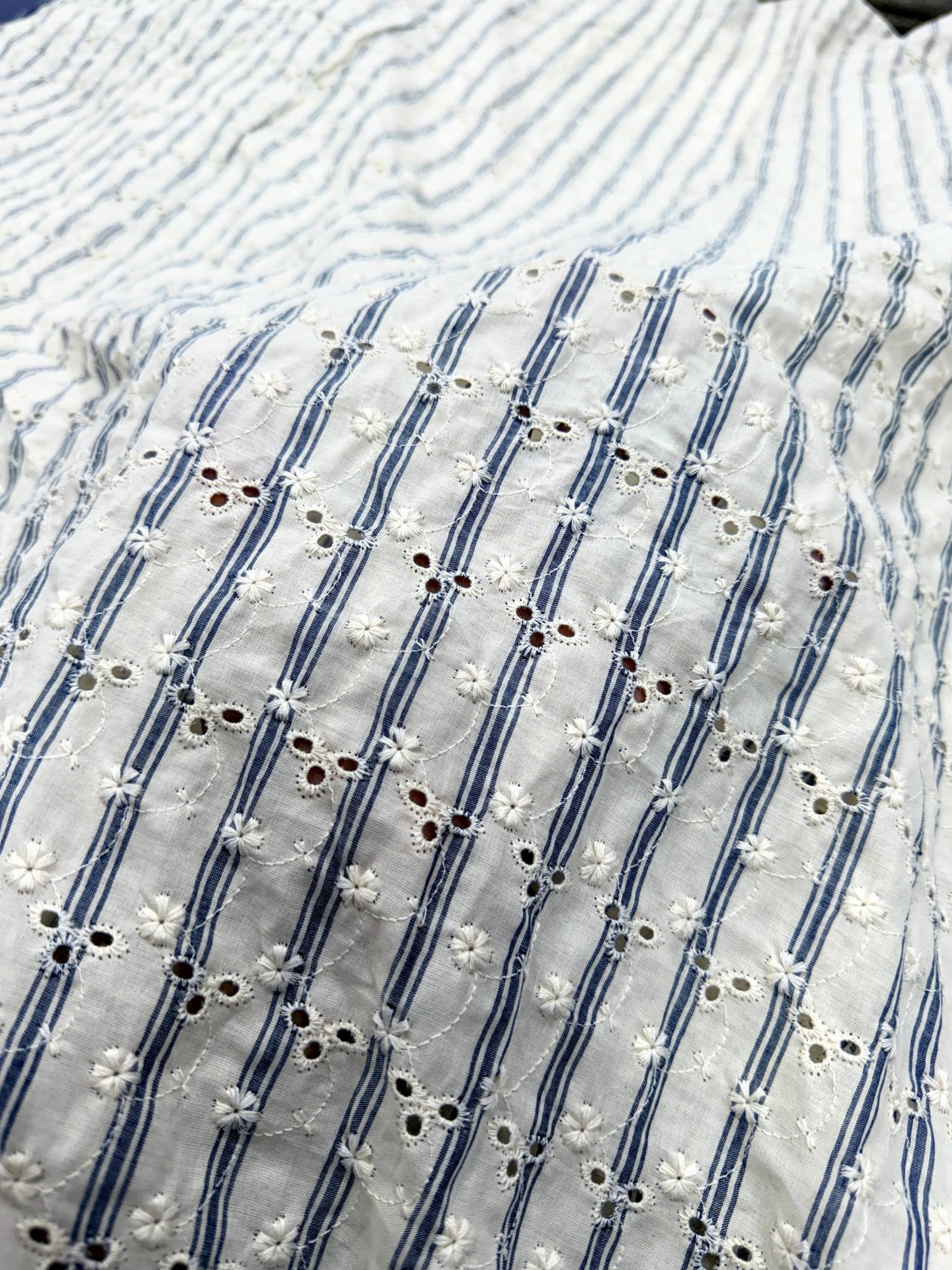 Most Premium Pure Cotton Hakuba Chikankari Printed Fabric (Big WIDTH!!)