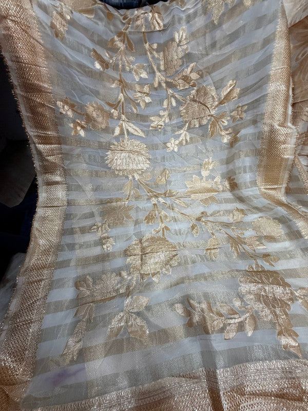Most Premium Kanjivaram Banarasi Silk Dupatta (Full Size) - DYEABLE Also