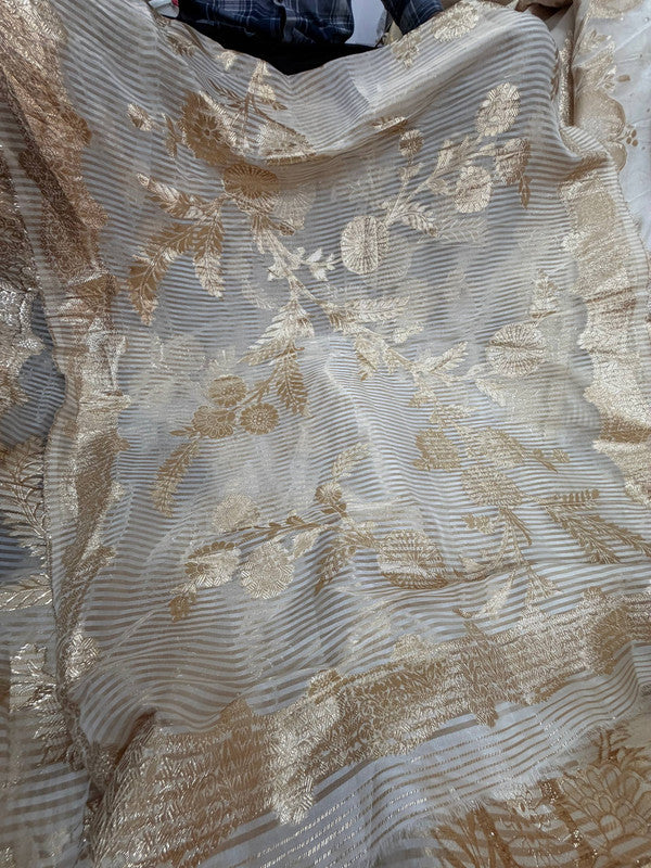 Most Premium Kanjivaram Banarasi Silk Dupatta (Full Size) - DYEABLE Also