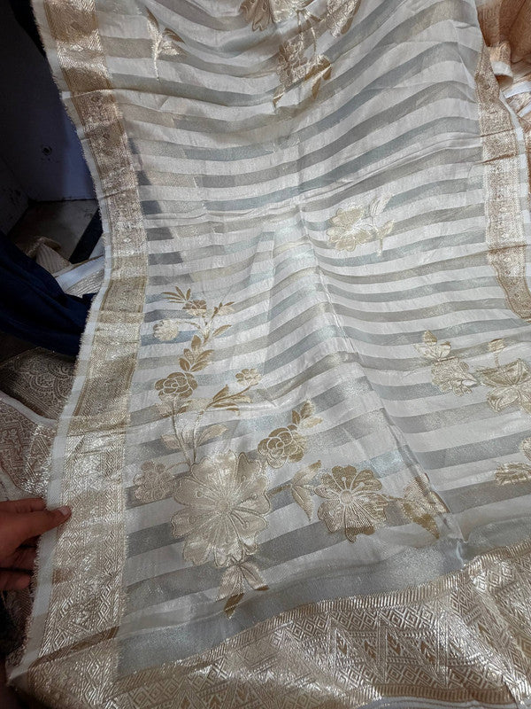 Most Premium Kanjivaram Banarasi Silk Dupatta (Full Size) - DYEABLE Also