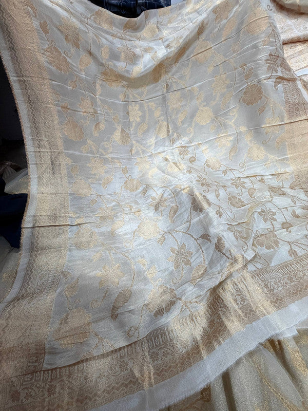 Most Premium Kanjivaram Banarasi Silk Dupatta (Full Size) - DYEABLE Also