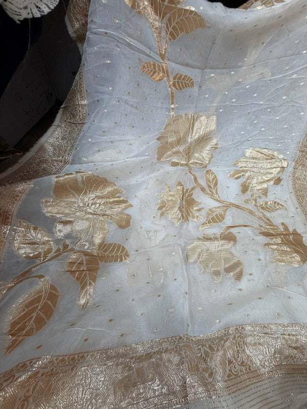 Most Premium Kanjivaram Banarasi Silk Dupatta (Full Size) - DYEABLE Also